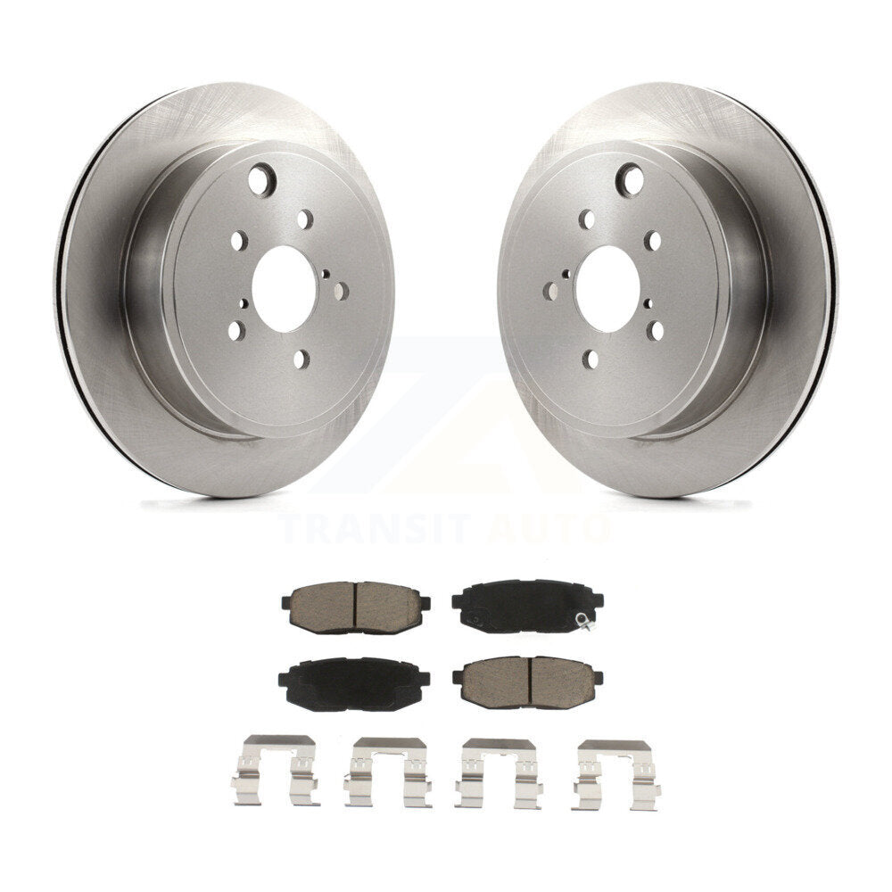 Brake Rotor Ceramic Pad Rear Kit For Subaru Outback Legacy BRZ Scion FR-S Toyota