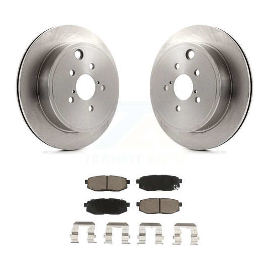 Brake Rotor Ceramic Pad Rear Kit For Subaru Outback Legacy BRZ Scion FR-S Toyota