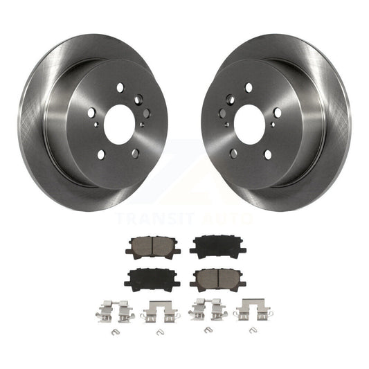 Brake Rotors Ceramic Pad Rear Kit For Lexus RX350 Toyota Highlander RX330 RX400h