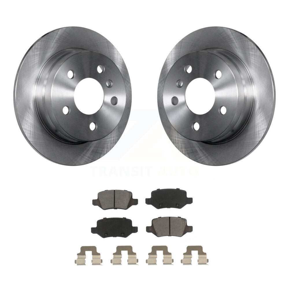 Disc Brake Rotors And Ceramic Pads Rear Kit For 2006-2011 Mercedes-Benz B200