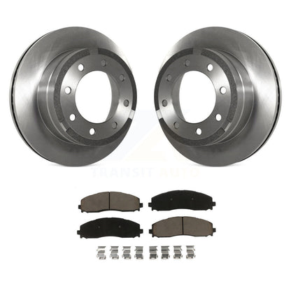 Disc Brake Rotors And Ceramic Pads Rear Kit For Ford F-350 Super Duty F-250