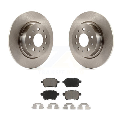 Disc Brake Rotors And Ceramic Pads Rear Kit For 2014-2020 Fiat 500L
