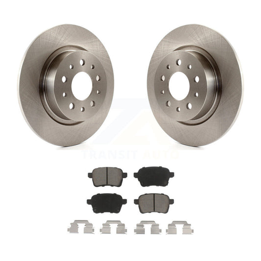 Disc Brake Rotors And Ceramic Pads Rear Kit For 2014-2020 Fiat 500L