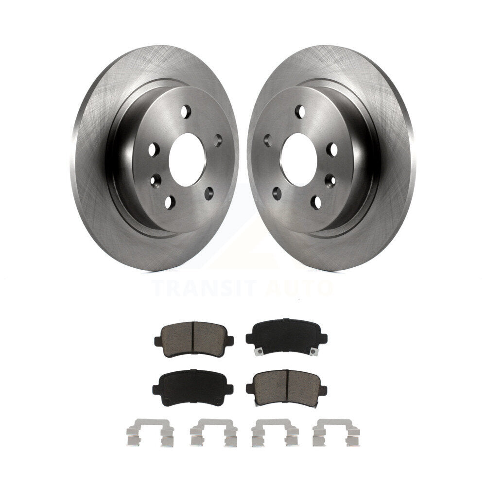 Disc Brake Rotors Ceramic Pad Rear Kit For Chevrolet Malibu Buick Regal LaCrosse