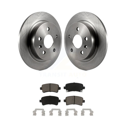 Disc Brake Rotors Ceramic Pad Rear Kit For Chevrolet Malibu Buick Regal LaCrosse