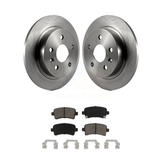 Disc Brake Rotors Ceramic Pad Rear Kit For Chevrolet Malibu Buick Regal LaCrosse
