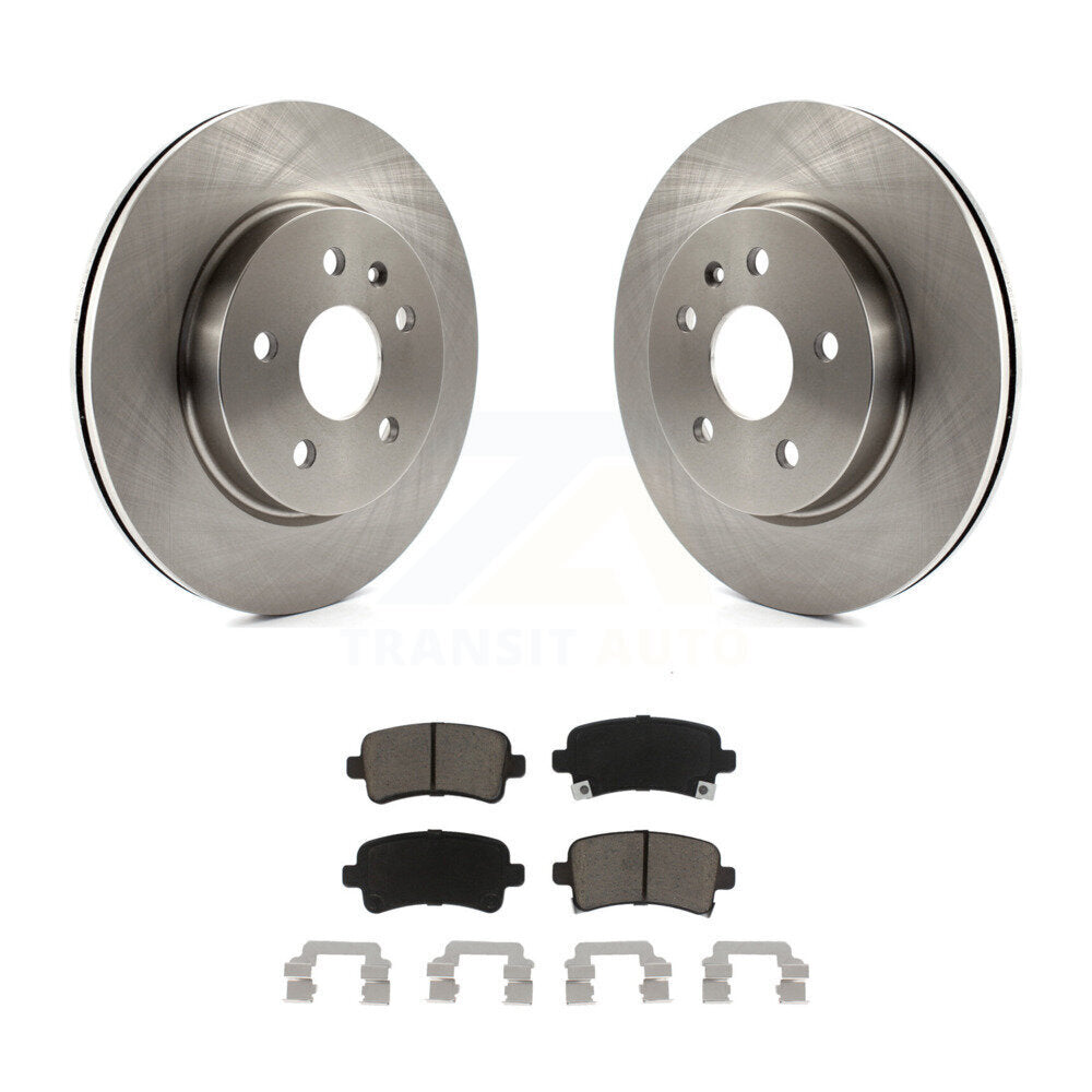 Brake Rotors Ceramic Pad Rear Kit For Chevrolet Buick Malibu Impala LaCrosse XTS