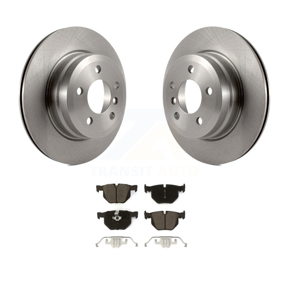 Disc Brake Rotors And Ceramic Pads Rear Kit For BMW X5 X6