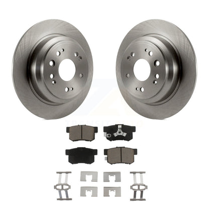 Disc Brake Rotors And Ceramic Pads Rear Kit For Honda Accord Crosstour