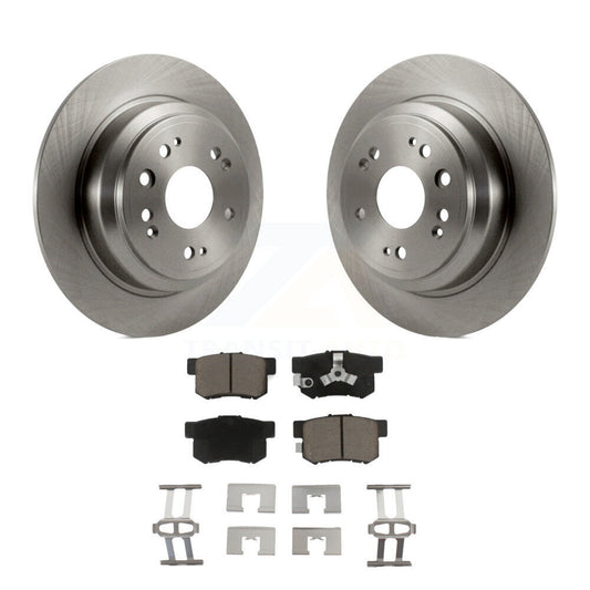 Disc Brake Rotors And Ceramic Pads Rear Kit For Honda Accord Crosstour