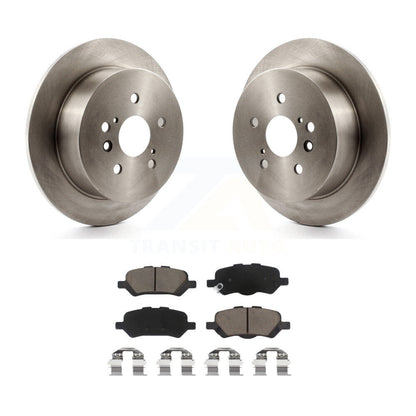 Disc Brake Rotors And Ceramic Pads Rear Kit For 2009-2016 Toyota Venza