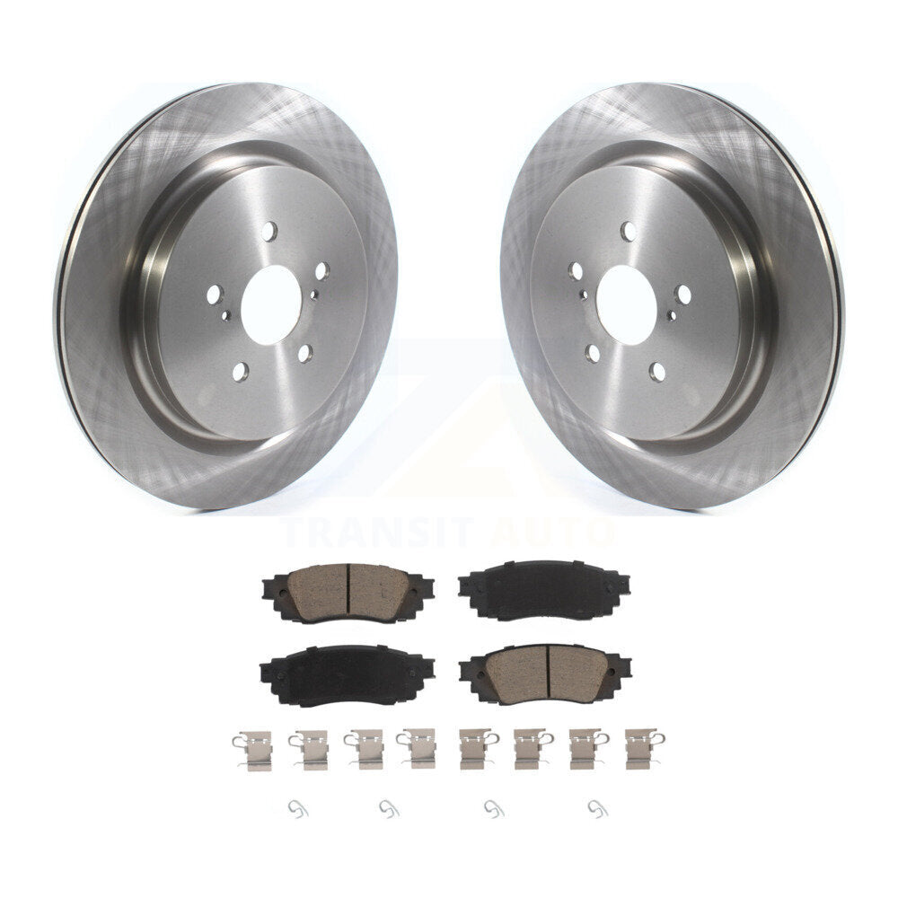 Disc Brake Rotors And Ceramic Pad Rear Kit For Lexus RX350 RX450h RX350L RX450hL