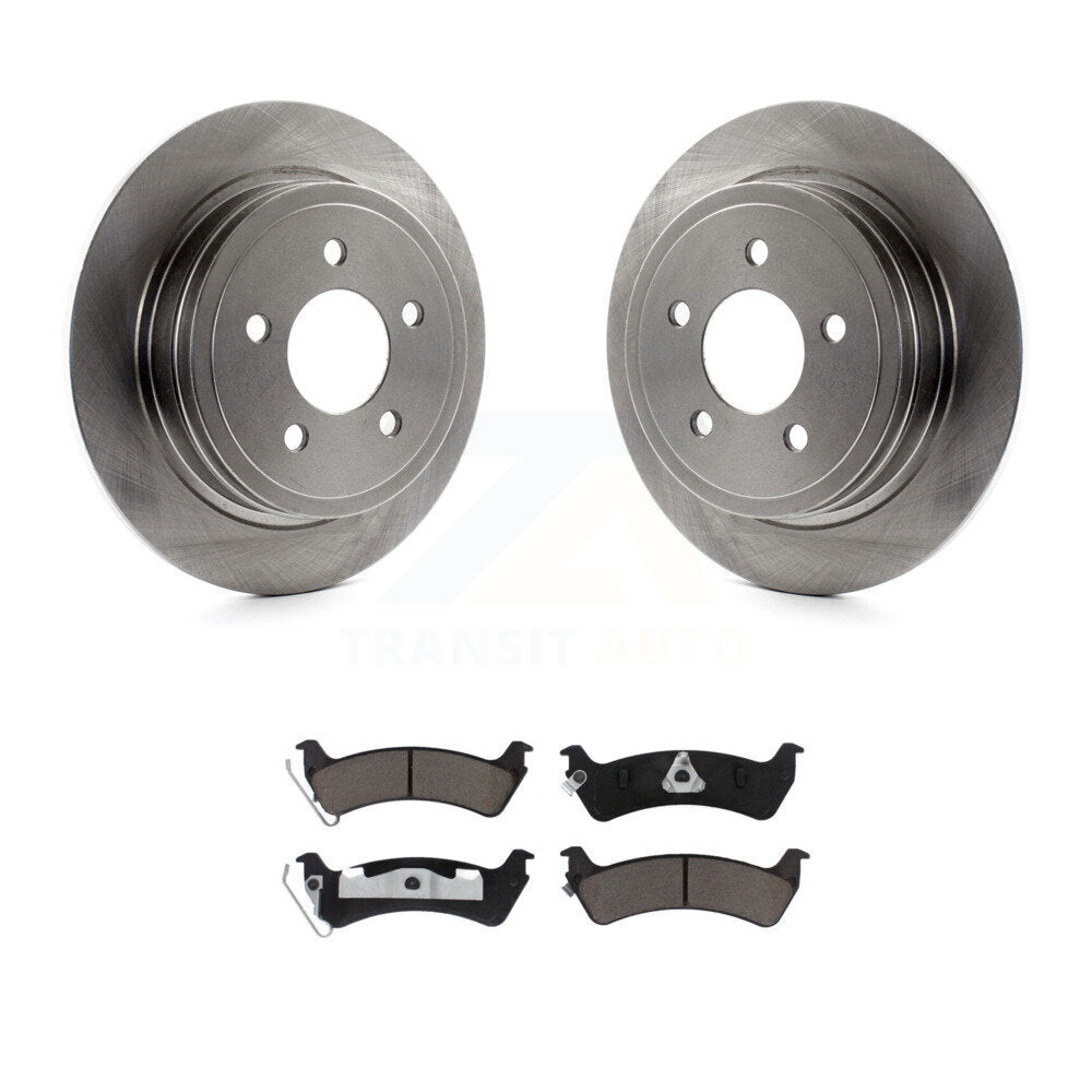 Disc Brake Rotors And Ceramic Pads Rear Kit For Ford Explorer Sport Trac