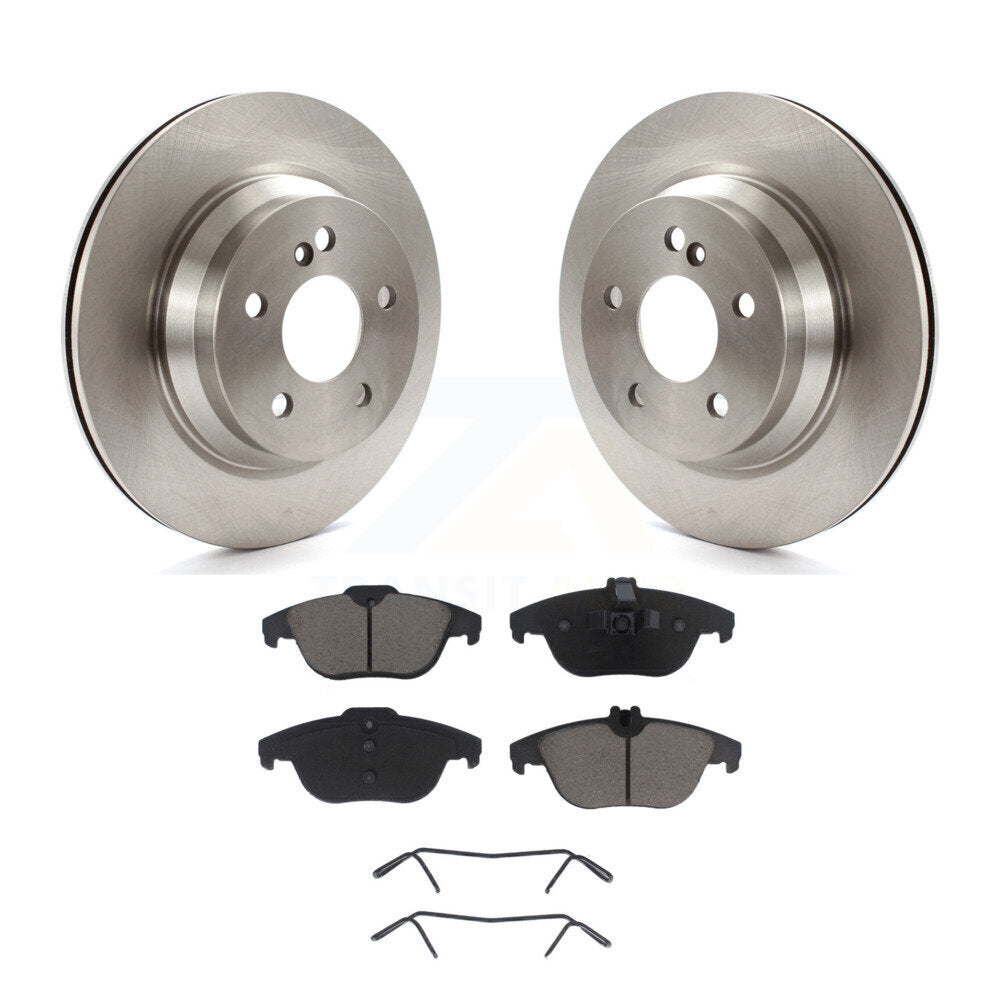 Disc Brake Rotors Ceramic Pad Rear Kit For Mercedes-Benz GLK350 GLK250 E350 E400