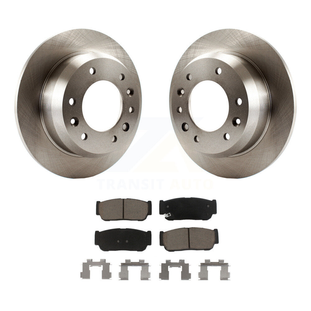 Brake Rotors & Ceramic Pad Rear Kit For Hyundai Entourage Kia Sedona To 04/27/06