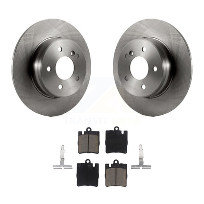 Brake Rotors Ceramic Pad Rear Kit For Mercedes-Benz C230 SLK350 CLK320 E320 C280