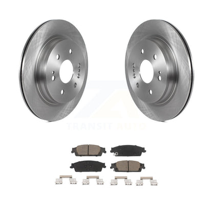 Brake Rotor Ceramic Pad Rear Kit For 2019 Chevrolet Silverado 1500 LD GMC Sierra