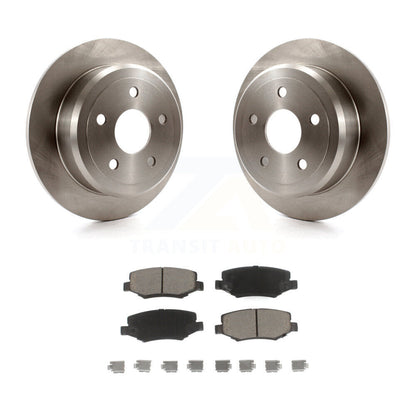 Disc Brake Rotors And Ceramic Pads Rear Kit For Jeep Wrangler JK