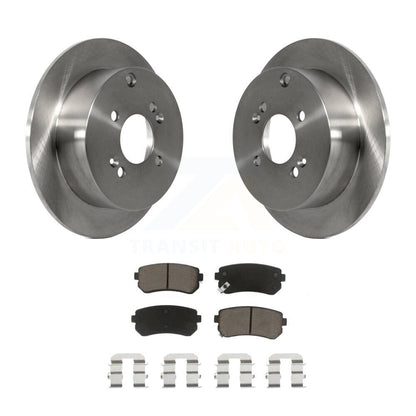 Disc Brake Rotors Ceramic Pad Rear Kit For 2006-2010 Hyundai Accent Kia Rio5 Rio