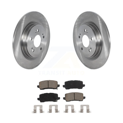 Disc Brake Rotors And Ceramic Pads Rear Kit For 2018-2023 Honda Odyssey