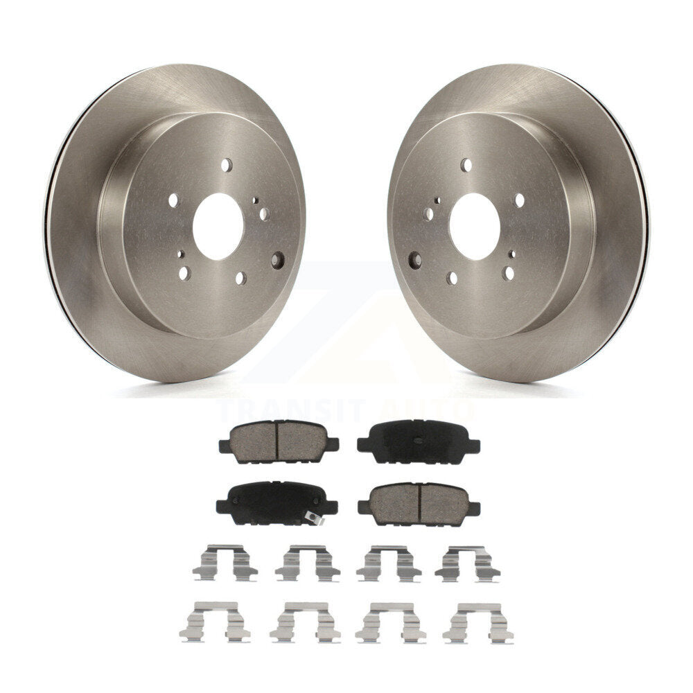Disc Brake Rotors And Ceramic Pads Rear Kit For 2009-2013 Suzuki Grand Vitara