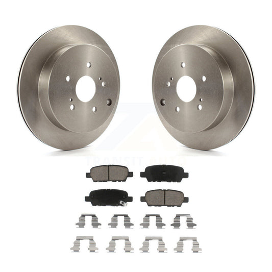 Disc Brake Rotors And Ceramic Pads Rear Kit For 2009-2013 Suzuki Grand Vitara