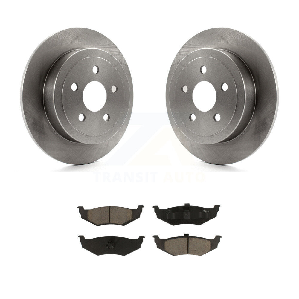 Brake Rotors & Ceramic Pad Rear Kit For Chrysler Sebring PT Cruiser Cirrus Dodge