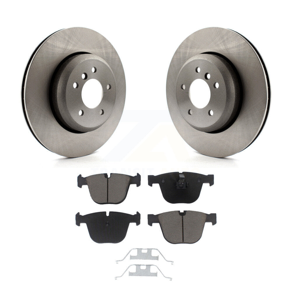 Disc Brake Rotors And Ceramic Pads Rear Kit For BMW 650i 645Ci 550i 545i 535i