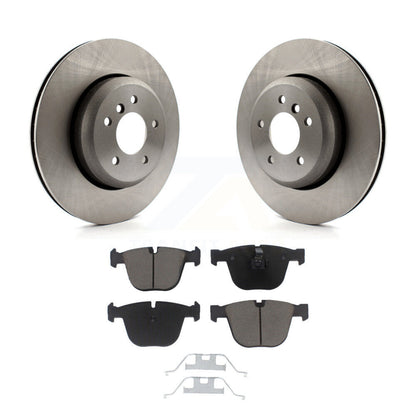 Disc Brake Rotors And Ceramic Pads Rear Kit For BMW 650i 645Ci 550i 545i 535i
