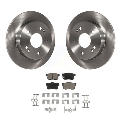 Disc Brake Rotors And Ceramic Pads Rear Kit For 1997-2001 Honda Prelude