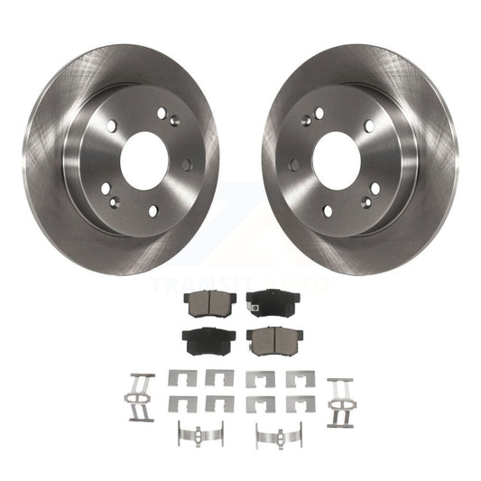 Disc Brake Rotors And Ceramic Pads Rear Kit For 1997-2001 Honda Prelude