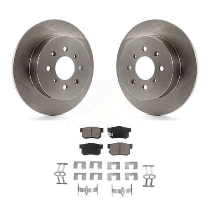 Disc Brake Rotors And Ceramic Pads Rear Kit For Honda Civic Acura EL