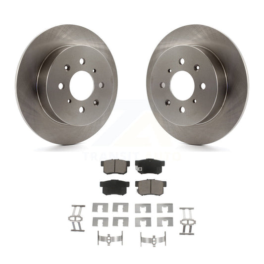Disc Brake Rotors And Ceramic Pads Rear Kit For Honda Civic Acura EL