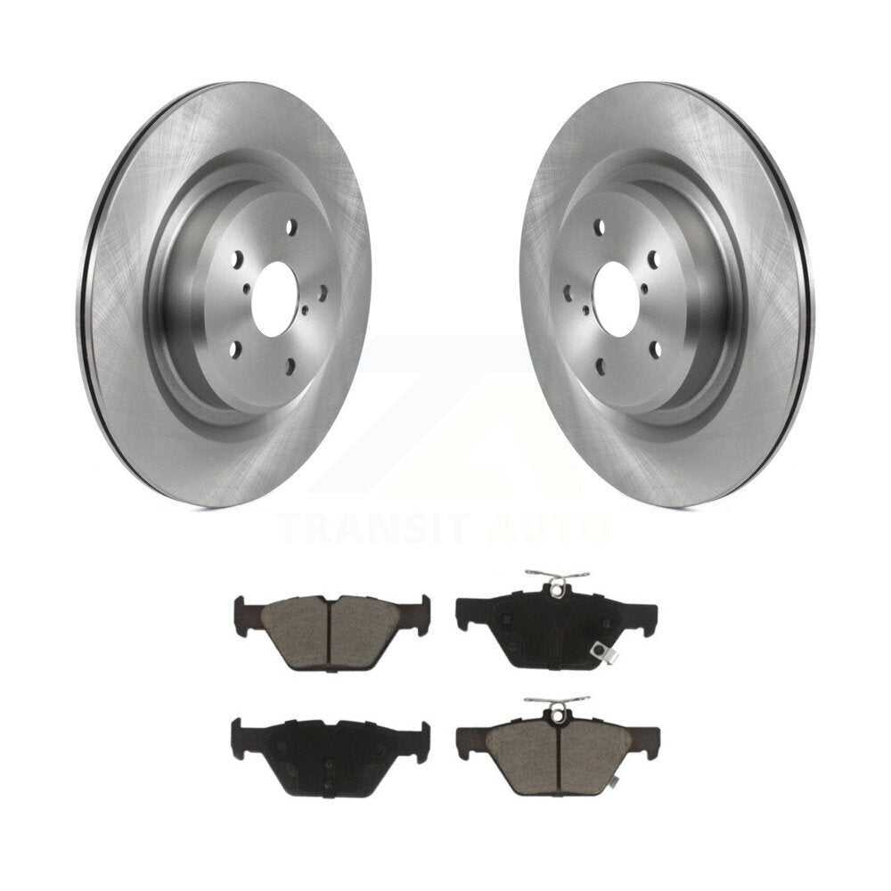 Disc Brake Rotors And Ceramic Pads Rear Kit For 2019-2024 Subaru Ascent