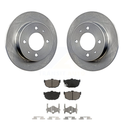 Disc Brake Rotors And Ceramic Pads Rear Kit For Hyundai Elantra Tiburon
