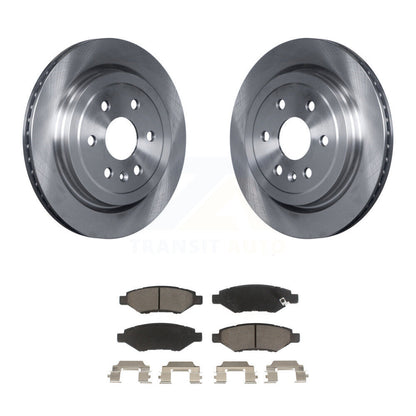 Disc Brake Rotors And Ceramic Pads Rear Kit For Cadillac SRX Saab 9-4X