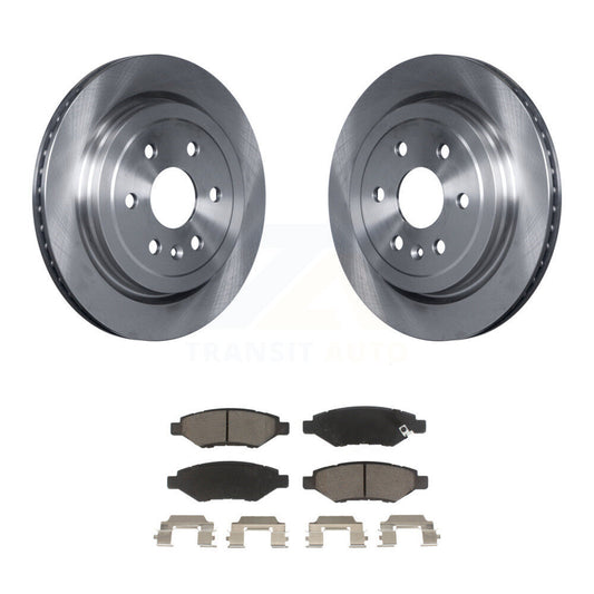 Disc Brake Rotors And Ceramic Pads Rear Kit For Cadillac SRX Saab 9-4X