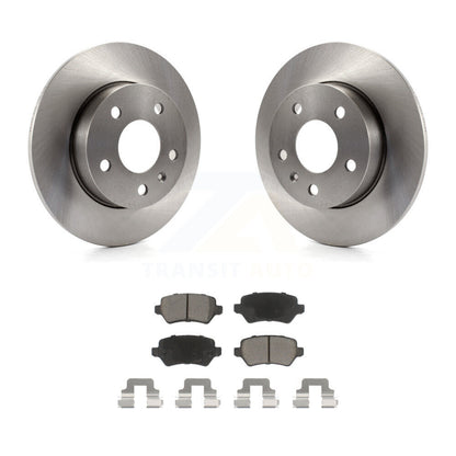 Disc Brake Rotors And Ceramic Pads Rear Kit For 2008-2009 Saturn Astra
