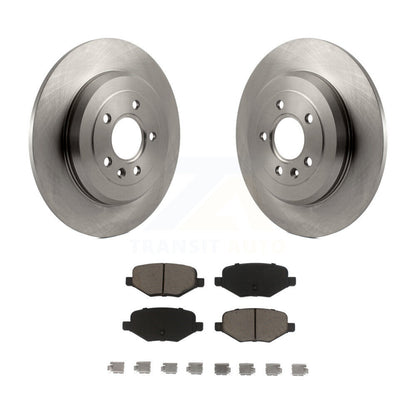 Brake Rotors Ceramic Pad Rear Kit For Ford Explorer Edge Flex Lincoln Taurus MKX