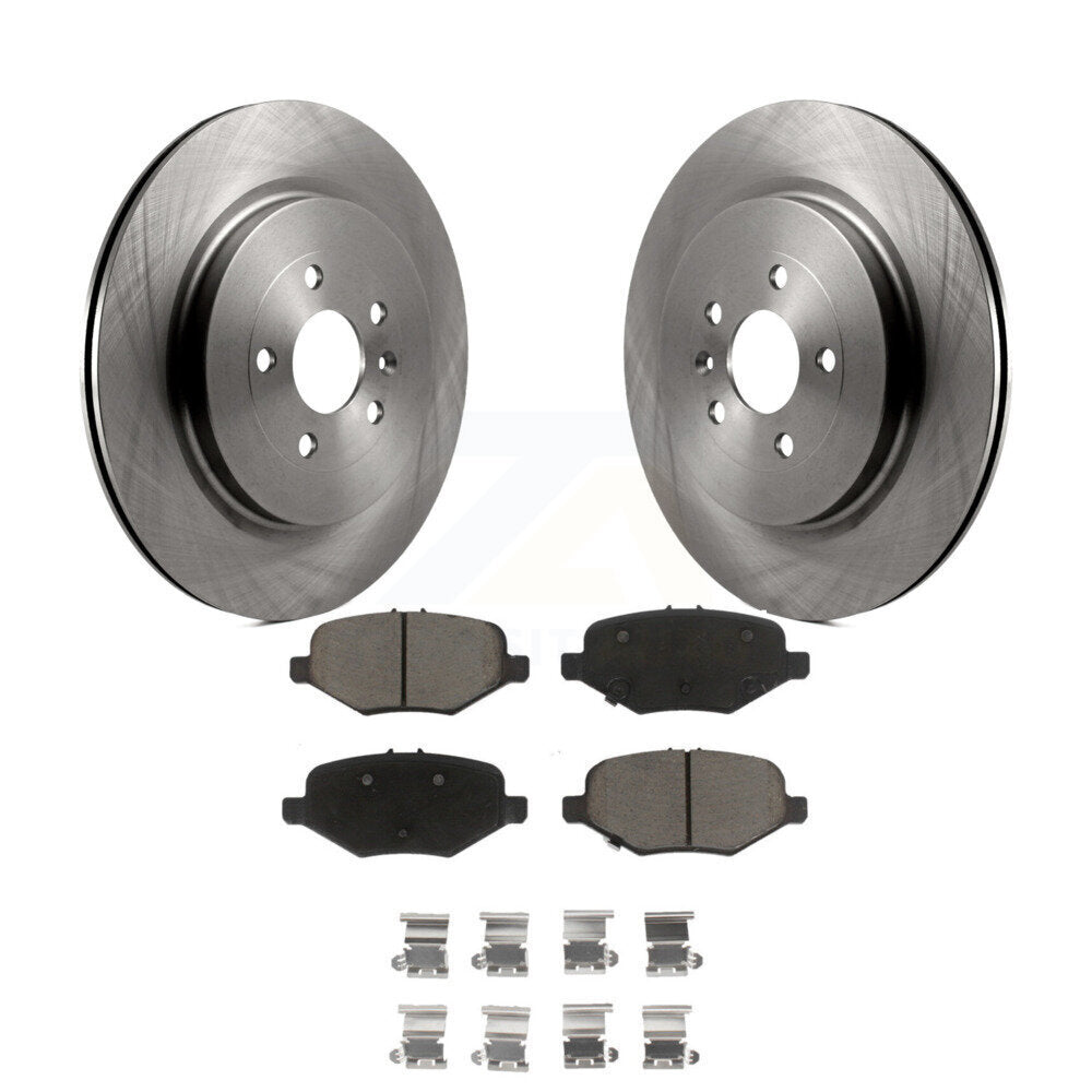 Brake Rotors Ceramic Pad Rear Kit For Ford Explorer Flex Taurus Police Sedan MKT