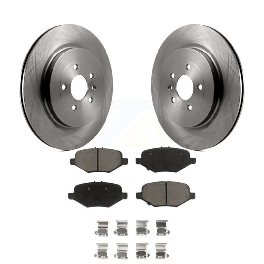 Brake Rotors Ceramic Pad Rear Kit For Ford Explorer Flex Taurus Police Sedan MKT