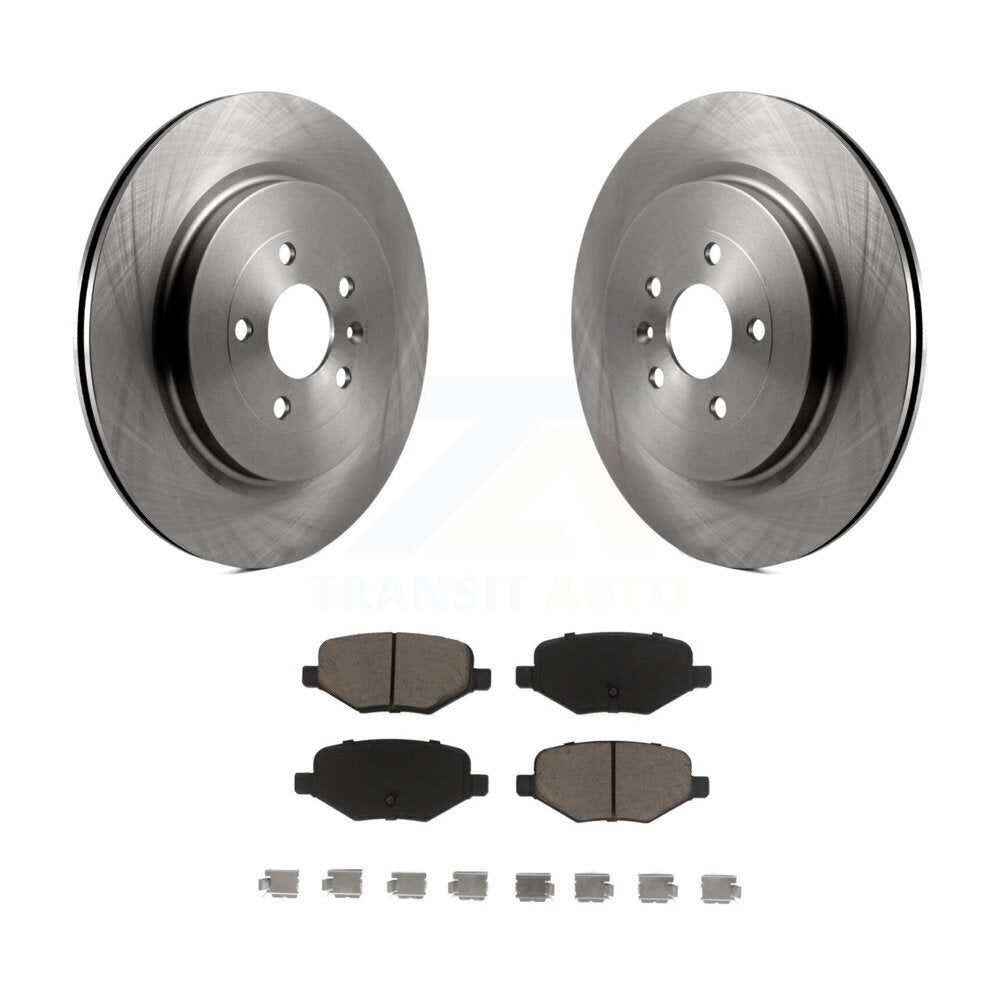 Brake Rotors & Ceramic Pad Rear Kit For Ford Explorer Police Interceptor Utility