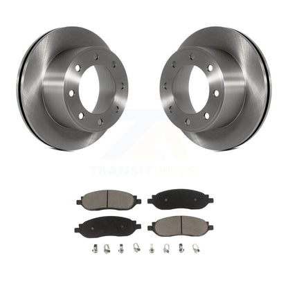 Disc Brake Rotors Ceramic Pad Rear Kit For 2005-2007 Ford F-350 Super Duty F-250