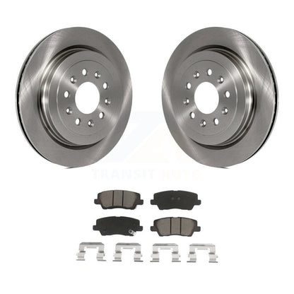 Disc Brake Rotors And Ceramic Pads Rear Kit For Cadillac ATS