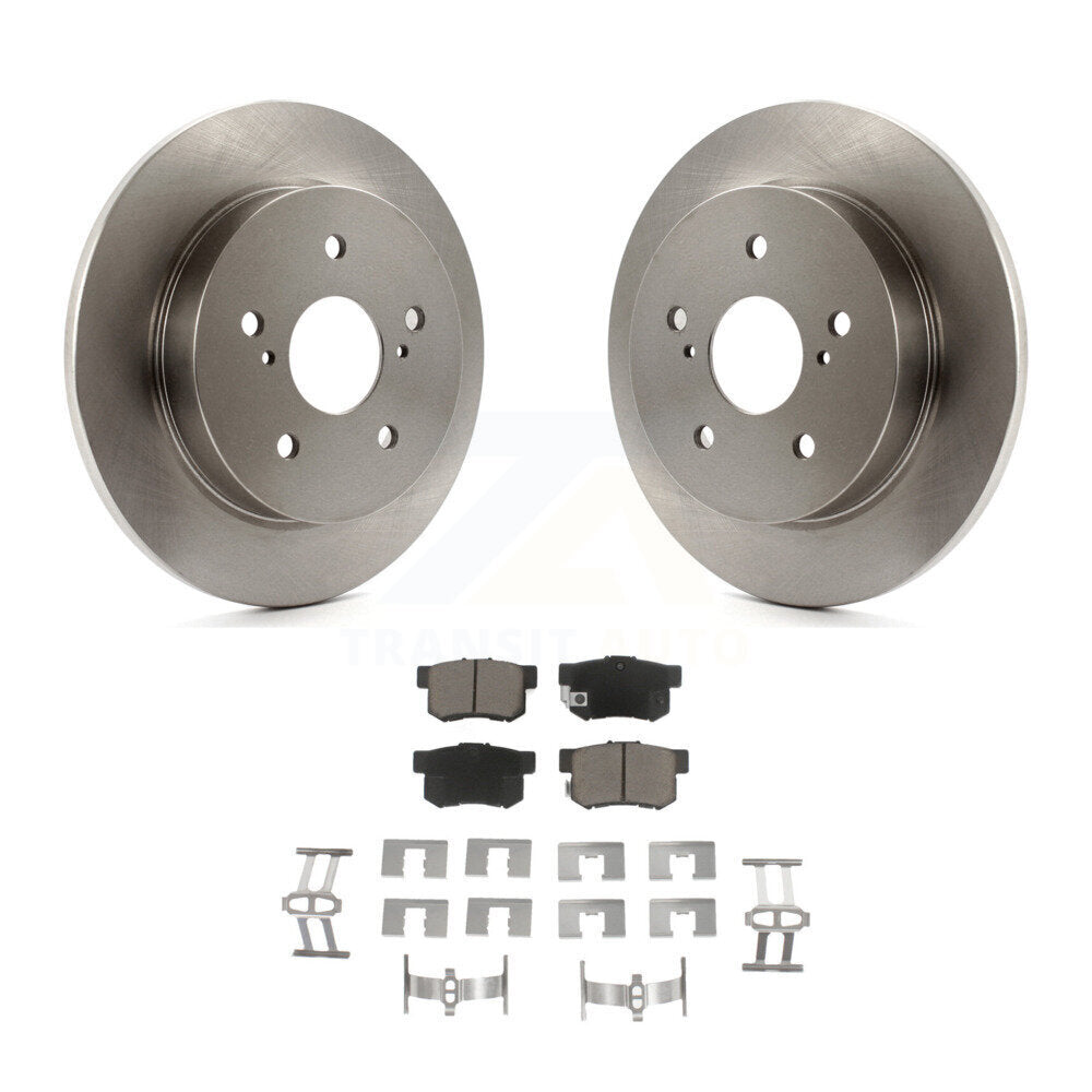 Disc Brake Rotors And Ceramic Pads Rear Kit For 2010-2013 Suzuki Kizashi