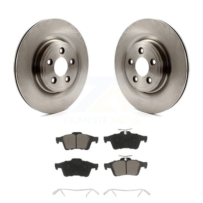 Brake Rotors Ceramic Pad Rear Kit For Jaguar XF XJ XK Vanden Plas XKR S-Type XJR