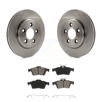 Disc Brake Rotors And Ceramic Pads Rear Kit For Jaguar Vanden Plas XJ8
