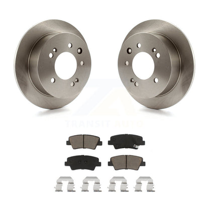 Brake Rotors & Ceramic Pad Rear Kit For 2010 Hyundai Elantra Sedan From 03 23 10