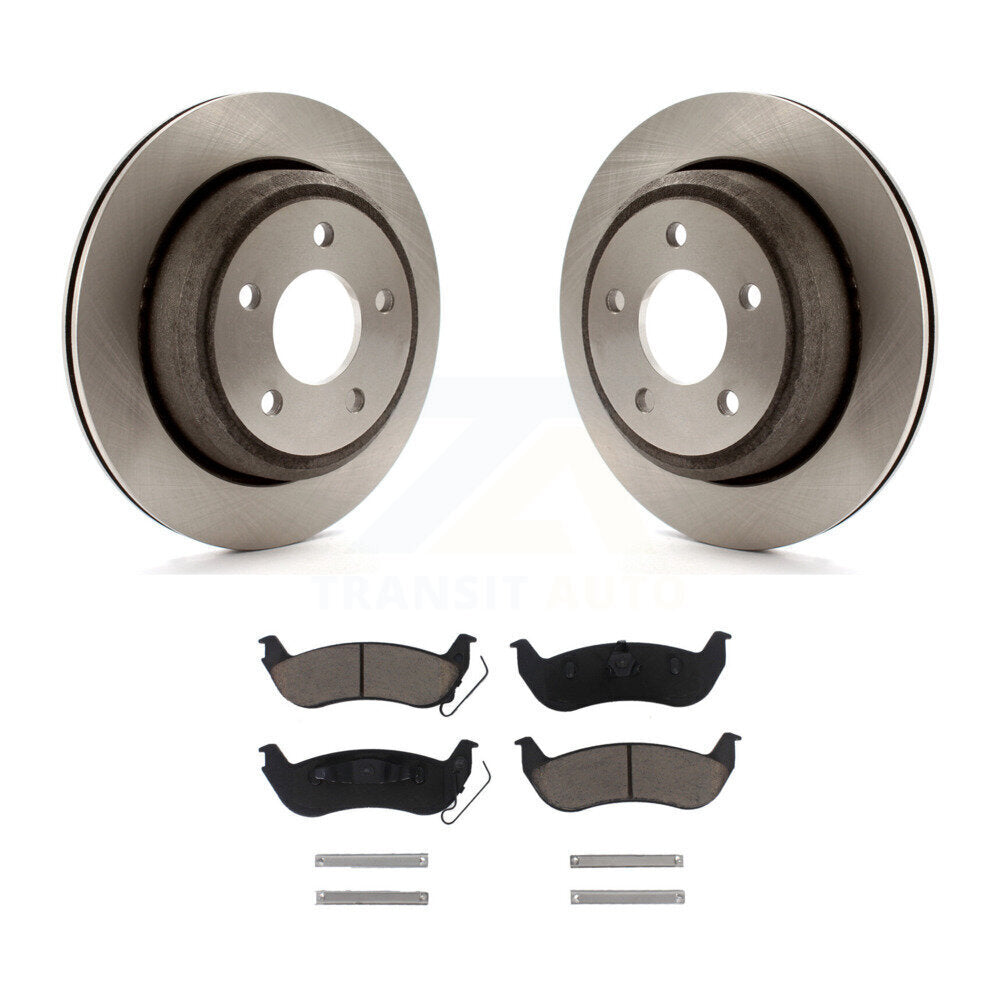 Disc Brake Rotors And Ceramic Pads Rear Kit For Ford Ranger Mazda B2300 B4000