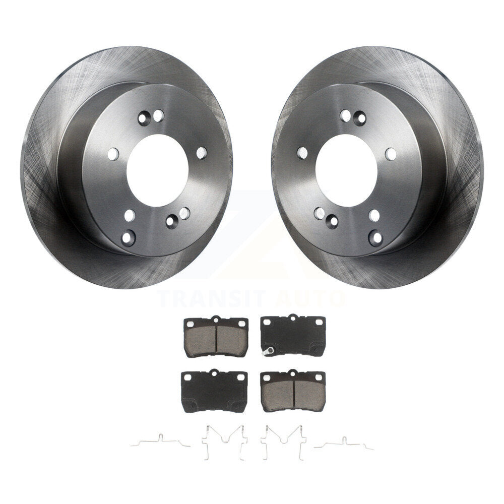 Disc Brake Rotors And Ceramic Pads Rear Kit For Lexus IS250